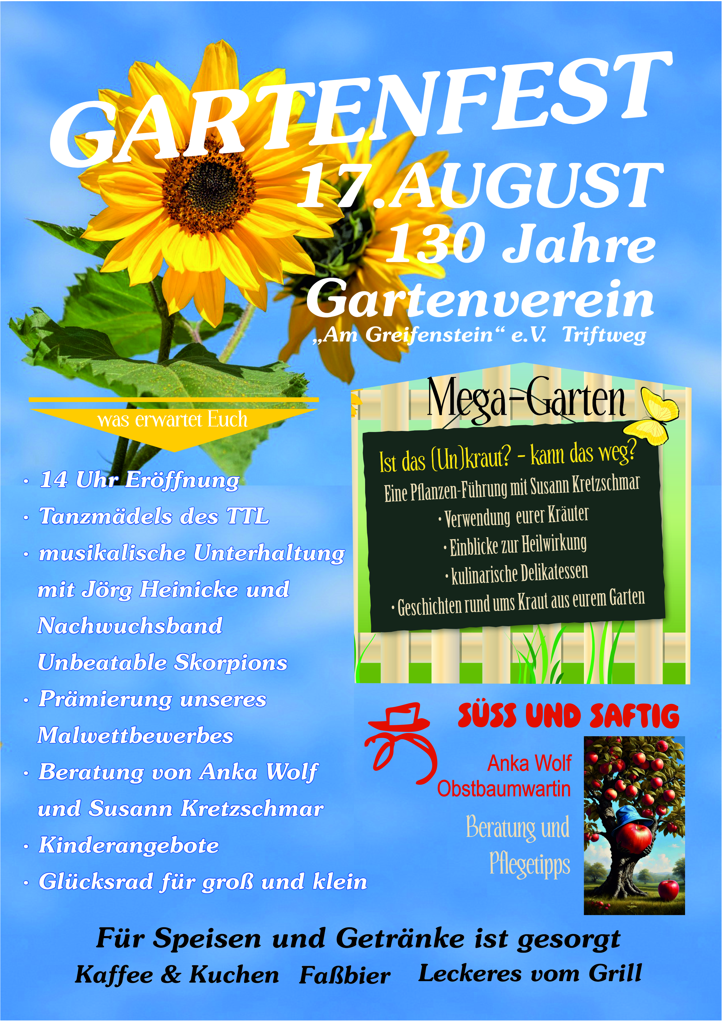 Plakat Gartenfest 2024